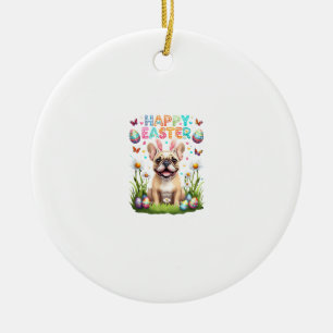 Décoration En Céramique T-shirt de Pâques Bouledogue Français Drôle French