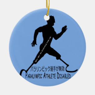Décoration En Céramique T-shirt paralympique pour athlètes handicapés