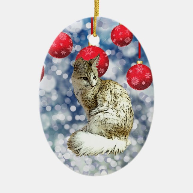 Décoration En Céramique TA - Angora Cat (Devant)