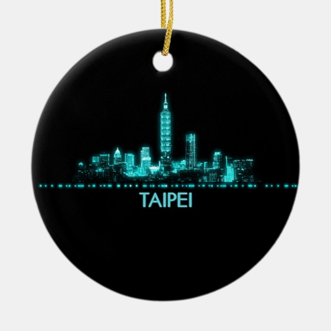 Décoration En Céramique Taïpei Skyline (Devant)