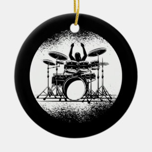 Décoration En Céramique Tambours Hommes Femmes Kit Tambour Musique Cadeau