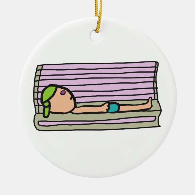 Décoration En Céramique Tanning Bed (Devant)