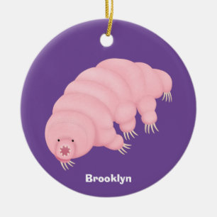 Décoration En Céramique Tardigrade rose mignon ourson d'eau dessin animé