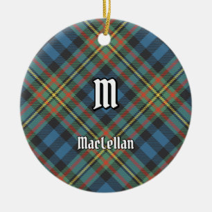 Décoration En Céramique Tartan ancien du clan MacLellan