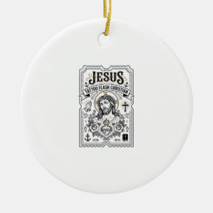 Décoration En Céramique Tatouage flash Jésus Christianisme Tatouage flash