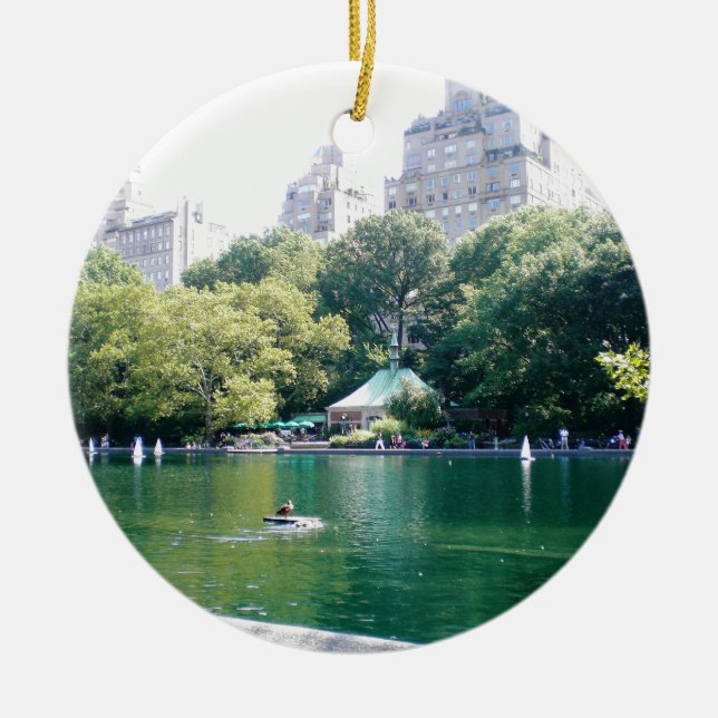 Décoration En Céramique Taverne de NYC sur le vert (Devant)