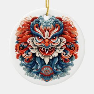 Décoration En Céramique Tengu japonais
