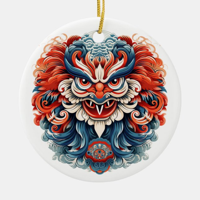 Décoration En Céramique Tengu japonais (Devant)