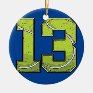 Décoration En Céramique Tennis 13e anniversaire garçon fille treize 13 ans