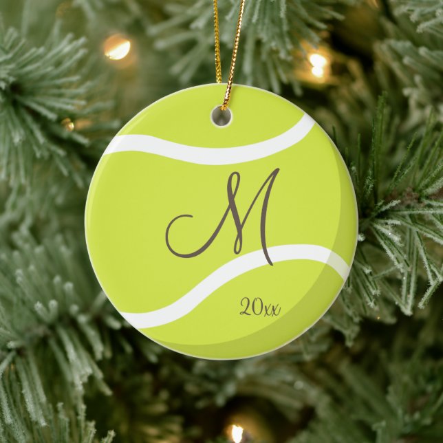 Décoration En Céramique tennis monogrammed pour filles (Arbre)