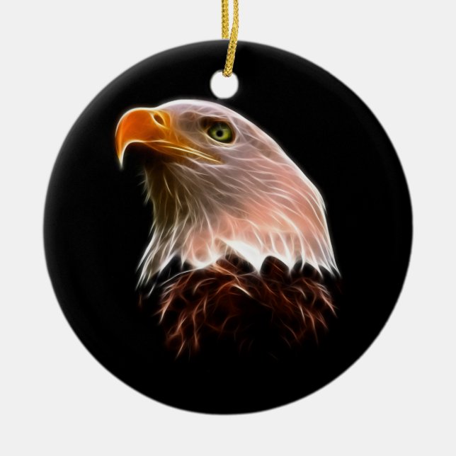 Décoration En Céramique Tête américaine d'Eagle chauve (Devant)