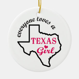 Décoration En Céramique Texas Girl