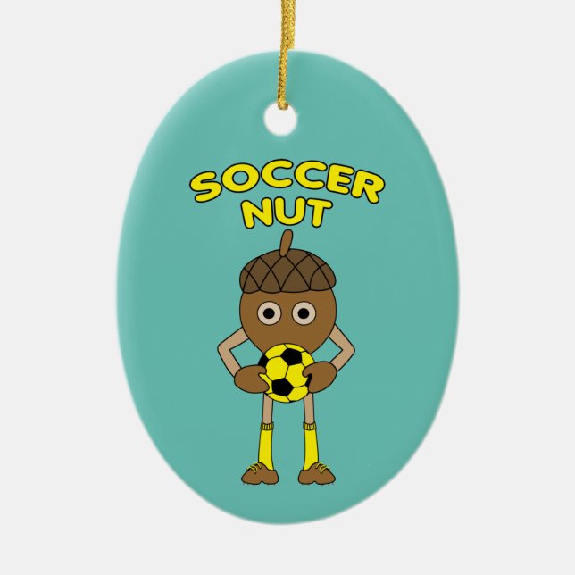 Décoration En Céramique Texte de coupe de soccer (Devant)
