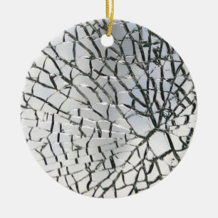 Décoration En Céramique Texture en verre brisée