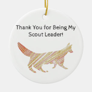 Décoration En Céramique Thank You Scout Leader