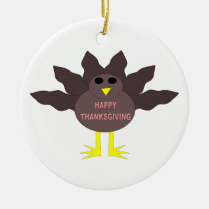 Décoration En Céramique Thanksgiving A Attaqué L'Ornement De La Turquie