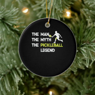 Décoration En Céramique The Man The Myth The Pickleball