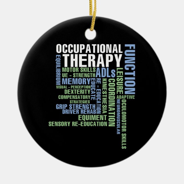 Décoration En Céramique Thérapies occupationnelles pour OT Month (Devant)