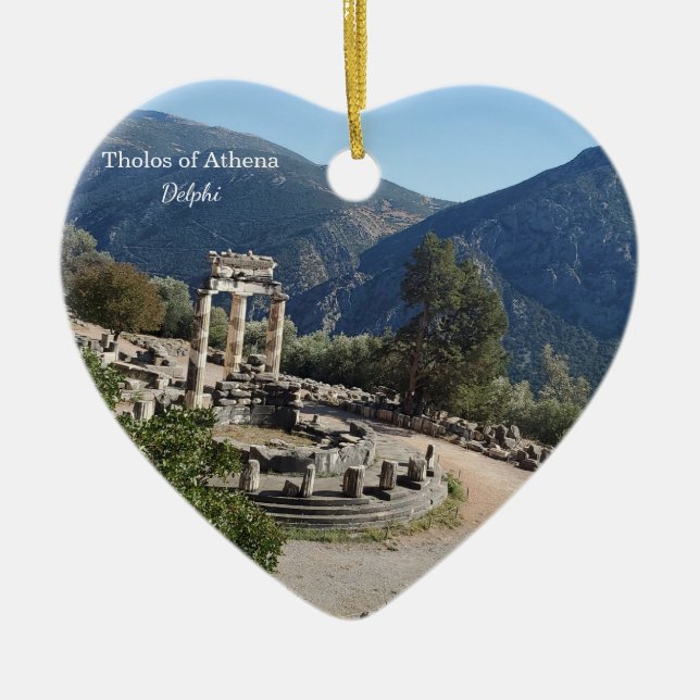 Décoration En Céramique Tholos of Athena Delphi Greece Souvenir Ornament (Devant)
