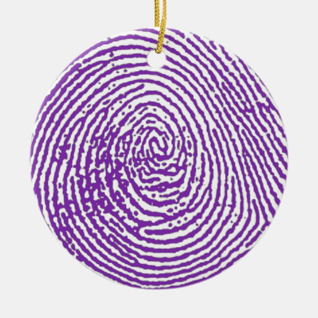 Décoration En Céramique thumbprint IMPRESSION DIGITALE (Devant)