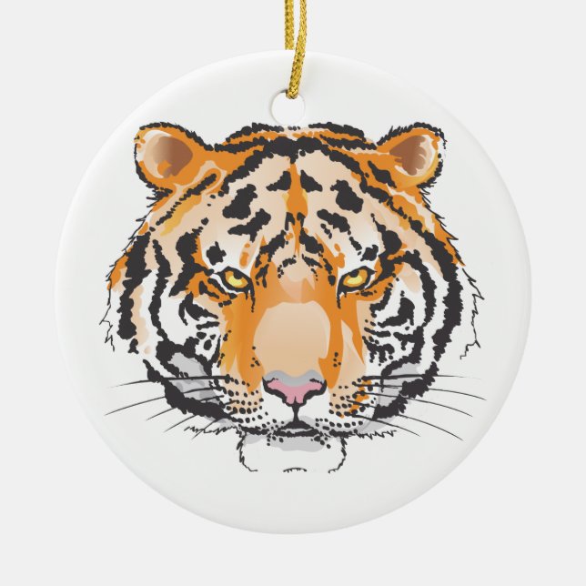 Décoration En Céramique Tiger (Devant)