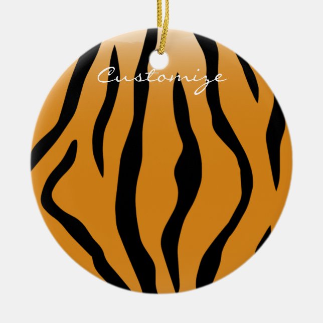 Décoration En Céramique Tiger Stripes Motif Thunder_Cove (Devant)