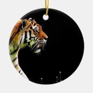 Décoration En Céramique Tigre approchant - Oeuvres d'art d'animaux sauvage