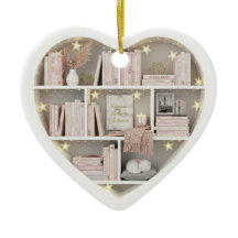 Tiny Book Shelves Pink Bookshelf 2Dprint Books