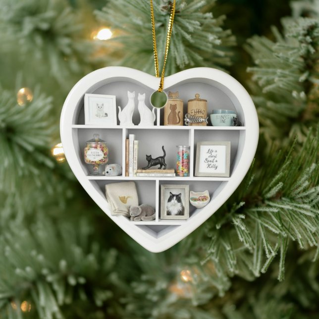 Décoration En Céramique Tiny Shelves  Cat Lover shelf 2D print Cats (Arbre)