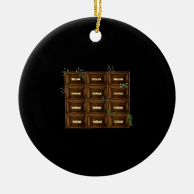 Décoration En Céramique Tiroirs d'apothèque Whimsigoth (Devant)