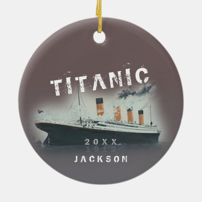 Décoration En Céramique Titanic gras (Dos)