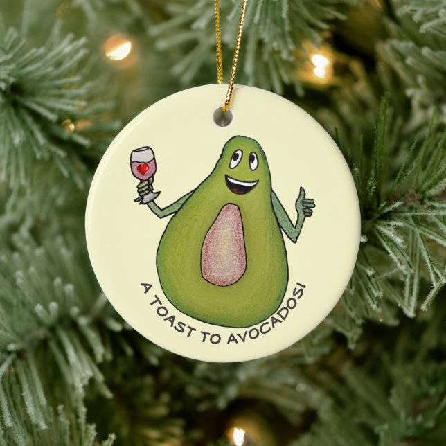 Décoration En Céramique Toast Avocado (Arbre)