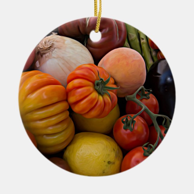 Décoration En Céramique Tomates de Heirloom (Devant)