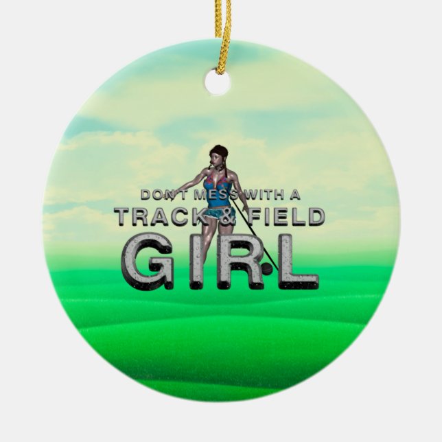 Décoration En Céramique TOP Track and Field Girl (Devant)