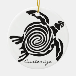 Décoration En Céramique Tortue de style tribal Thunder_Cove