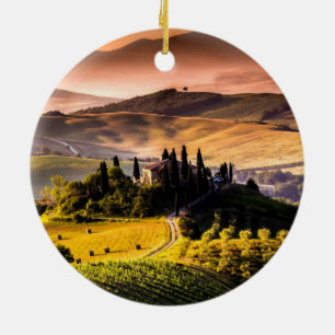 Décoration En Céramique Toscane, Italie photo de paysage