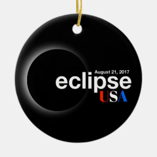 Décoration En Céramique Total Solar Eclipse 2017 - USA