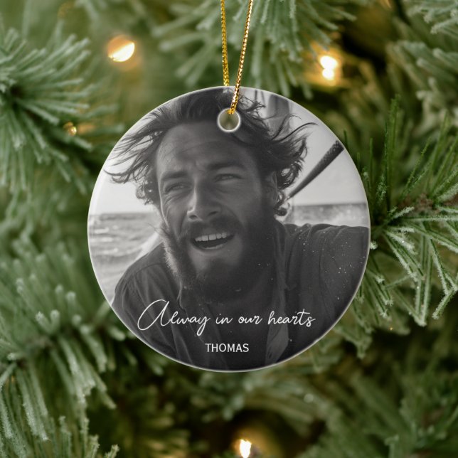 Décoration En Céramique Toujours dans le coeur souvenir photo souvenir Noë (Arbre)