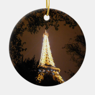 Décoration En Céramique Tour Eiffel la nuit