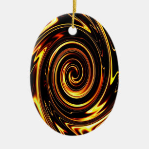 Décoration En Céramique Tourbillon de Chocolat 01