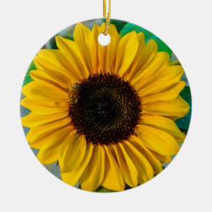 Décoration En Céramique Tournesol avec abeille