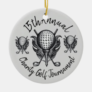 Décoration En Céramique Tournoi de golf annuel Ball Tee Clubs Stylo et enc