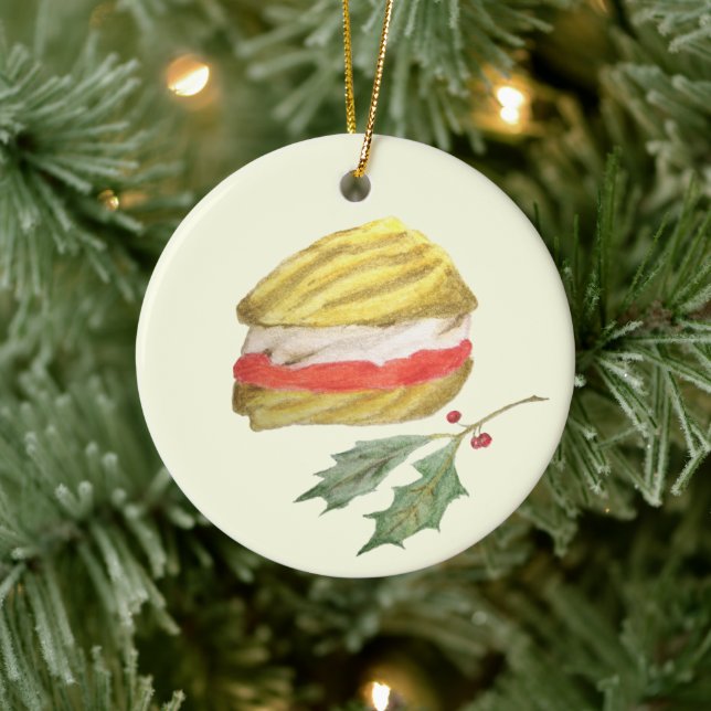 Décoration En Céramique Tournois viennois Biscuit et Noël saint (Arbre)