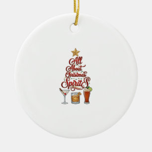 Décoration En Céramique Tout sur les esprits de Noël Cocktails Whiskey Sta