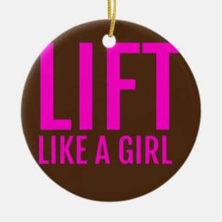 Décoration En Céramique Train Lift Like a Girl Women Poids Lifting