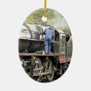DÉCORATION EN CÉRAMIQUE TRAINS À VAPEUR