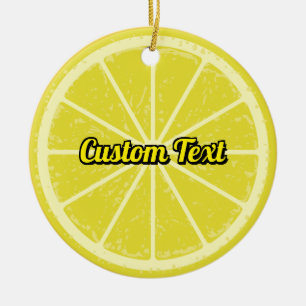 Décoration En Céramique Tranche de citron