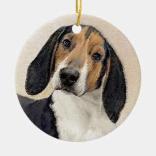 Décoration En Céramique Treeing Walker Coonhound Peinture - Art original