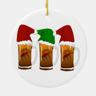 Décoration En Céramique Tres Amigos Christmas Cerveza