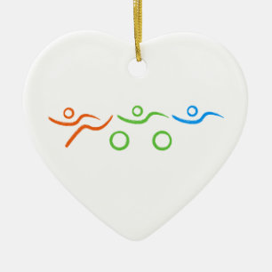 Décoration En Céramique Triathlon cool et design unique